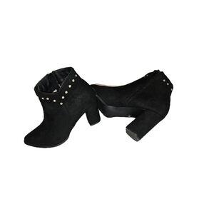 Chic Black Studded Ankle Booties